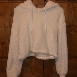 Forever 21 Fluffy Cropped Jacket